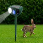 Sonnengestützter Ultraschallkaninchenabwehr mit Blinklicht – Effektiver Schutz für Ihren Garten
