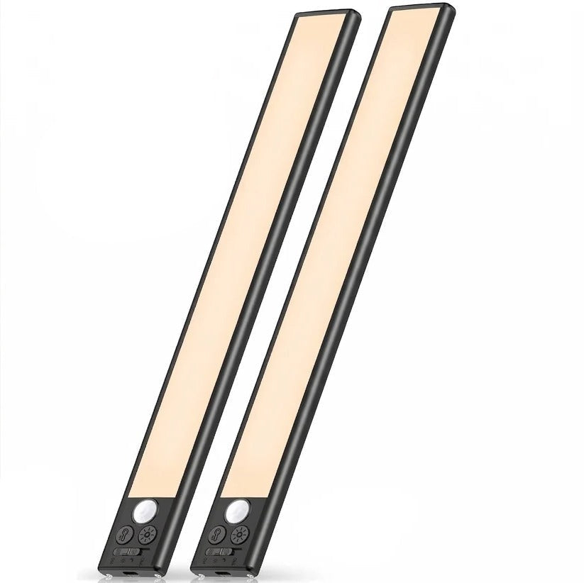 Set of 2 Magnetic Motion Sensor Under-Cabinet Rechargeable Lights