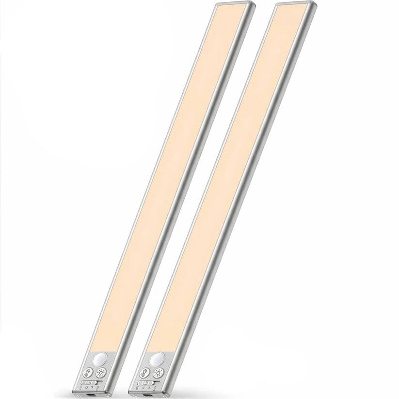 Set of 2 Magnetic Motion Sensor Under-Cabinet Rechargeable Lights