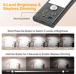 Set of 2 Magnetic Motion Sensor Under-Cabinet Rechargeable Lights