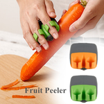 Gemüse- und Obstschäler mit doppeltem Fingergriff