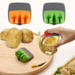 Gemüse- und Obstschäler mit doppeltem Fingergriff