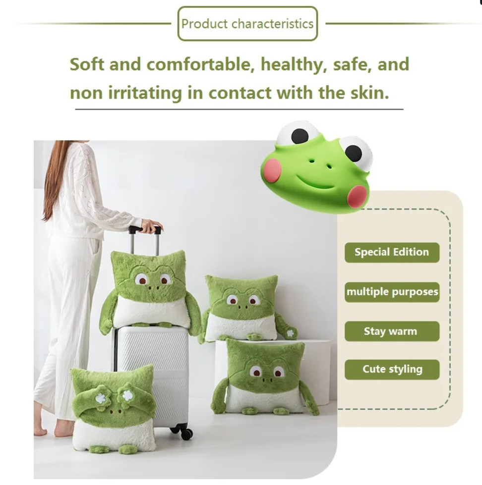Gemütliches Mini-Monster-Kissen mit Steppdecke