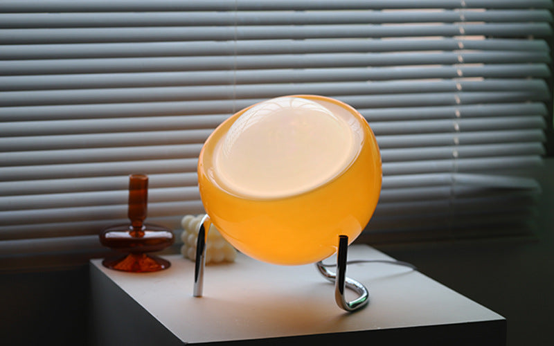 Nordic Style Ambient Light - Retro Glass Orb Table Lamp