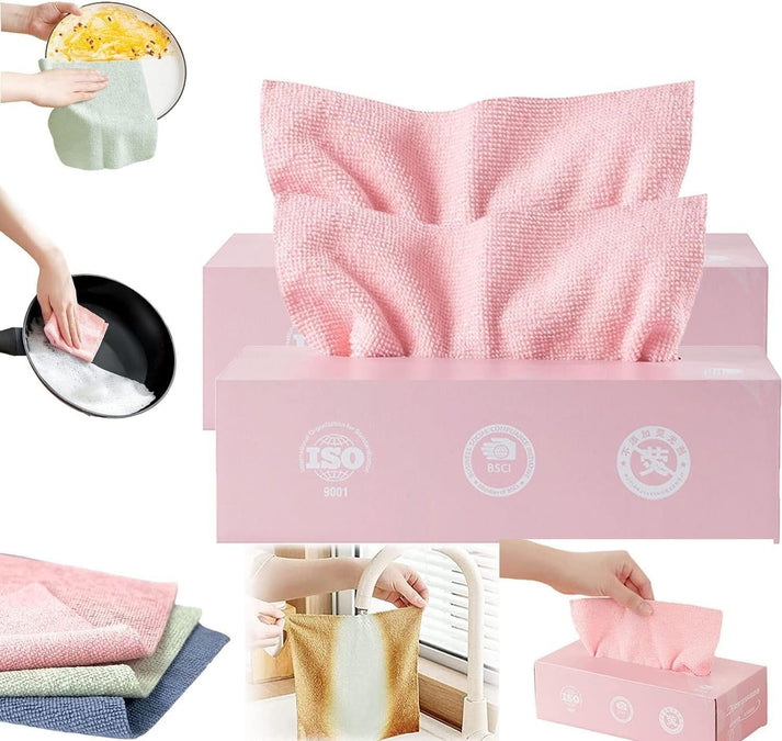 20 Stück Mikrofasertücher mit Aufbewahrungsbox