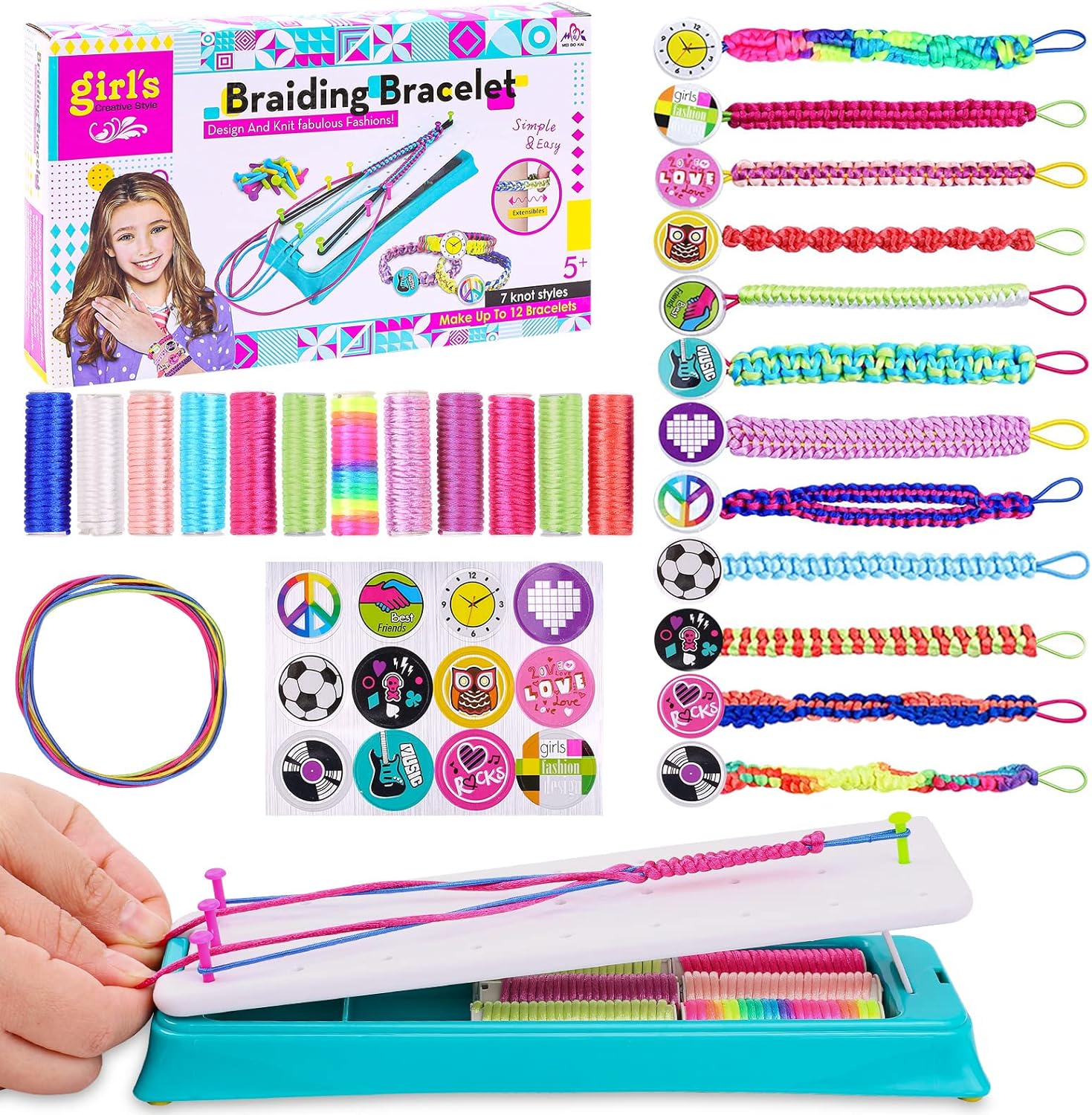 Set für kreative DIY-Freundschaftsbänder