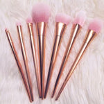 7-teiliges Set Contouring Make-up Pinsel in Roségold