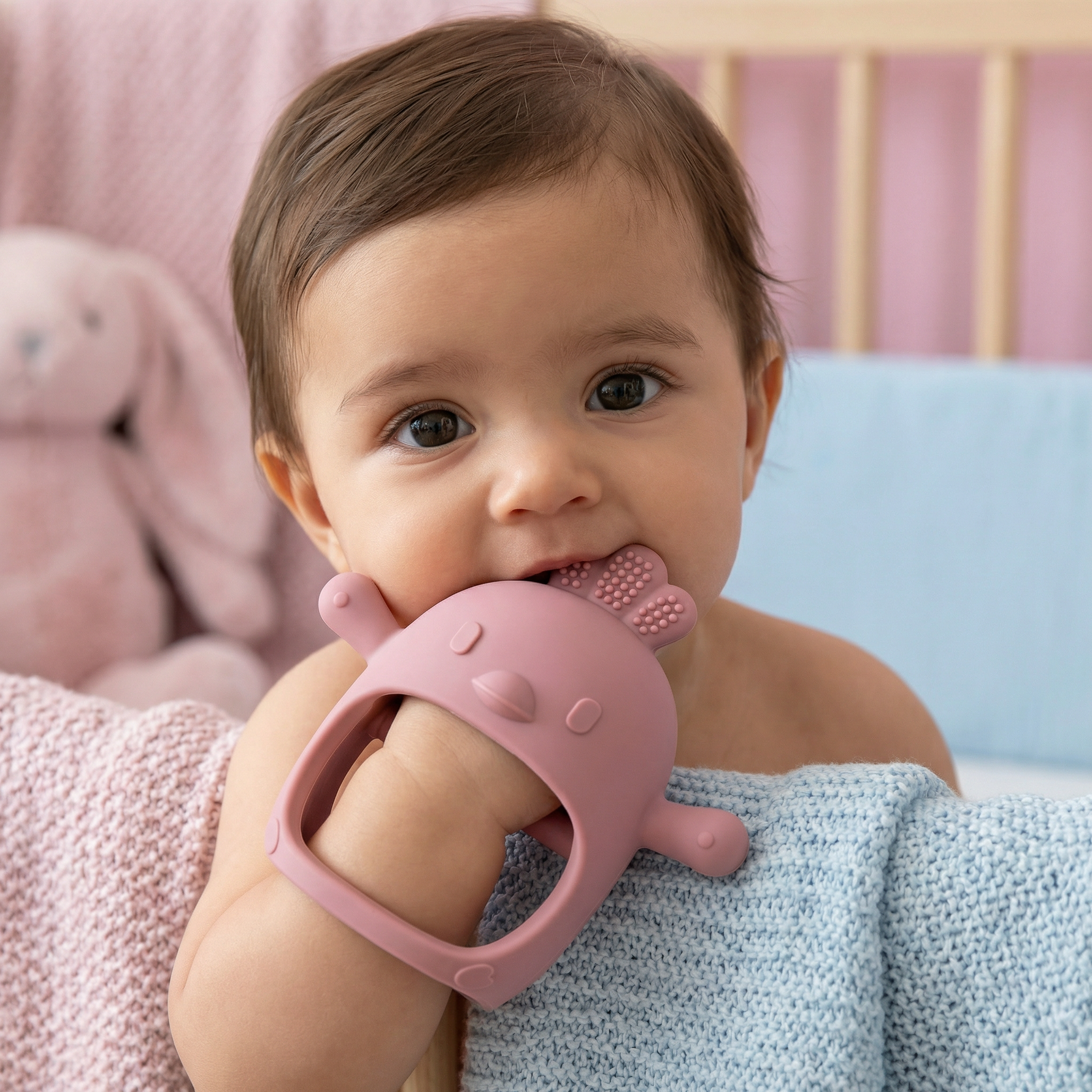 Silikon-Beißring für Babys – Zahnungshilfe aus lebensmittelechtem Material