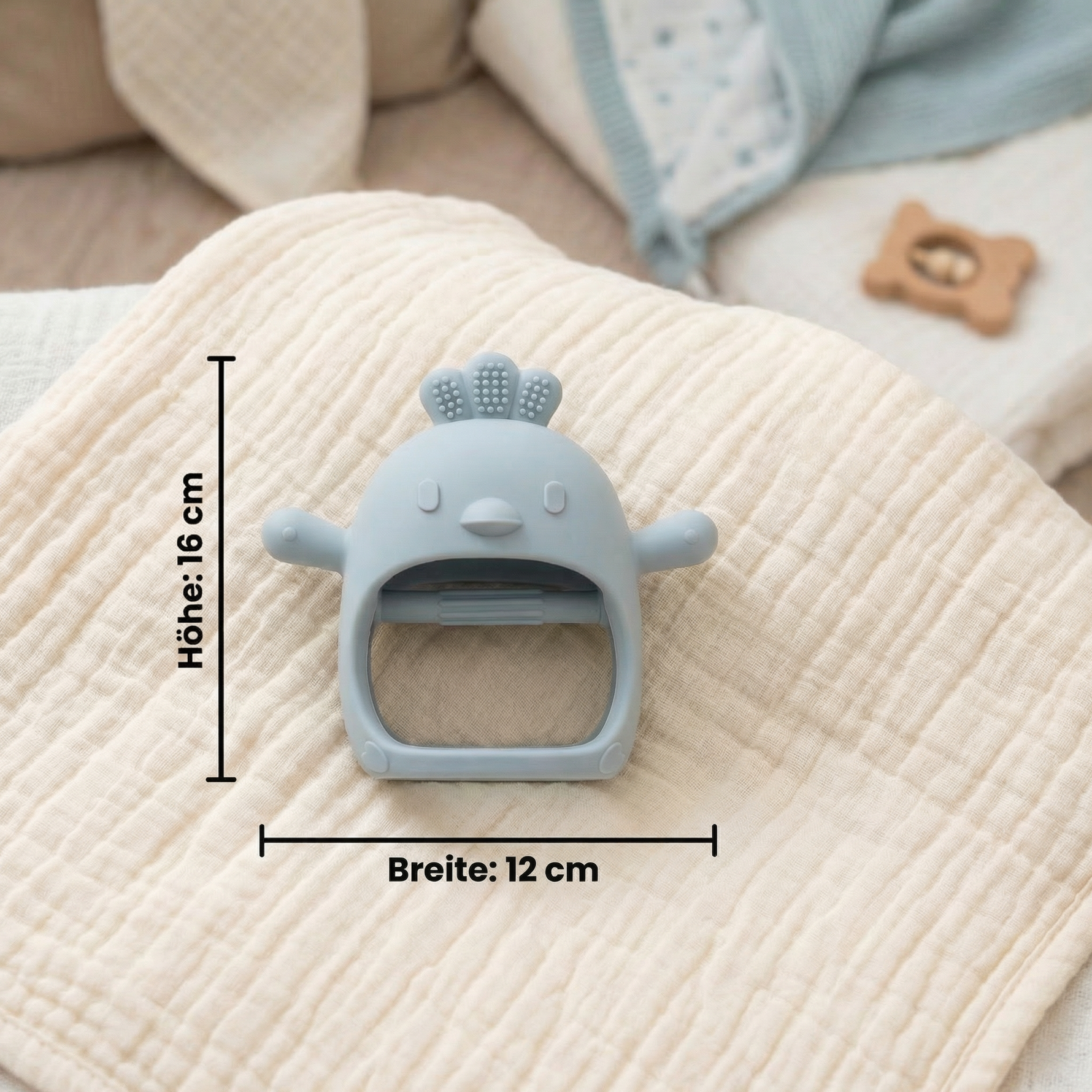 Silikon-Beißring für Babys – Zahnungshilfe aus lebensmittelechtem Material