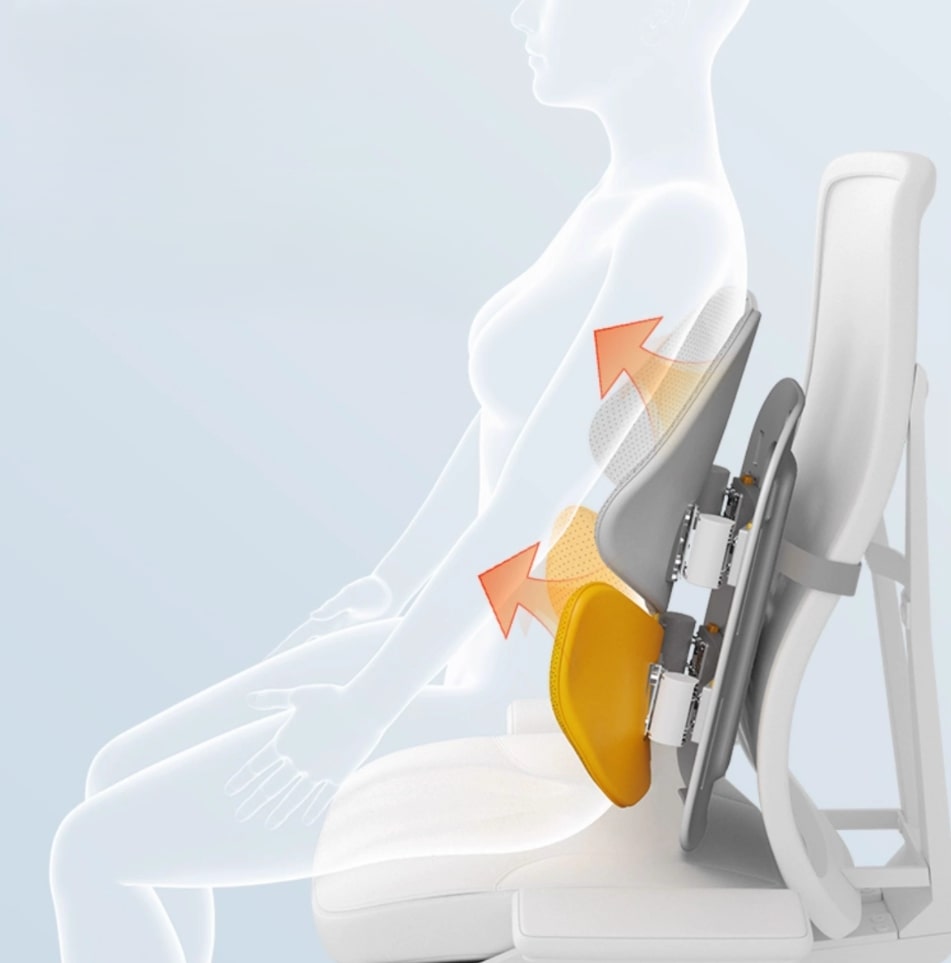 Ergonomisches Rückenstützkissen für entspanntes Sitzen