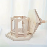 Handcrafted Wooden Birdhouse with Built-in Water Feature