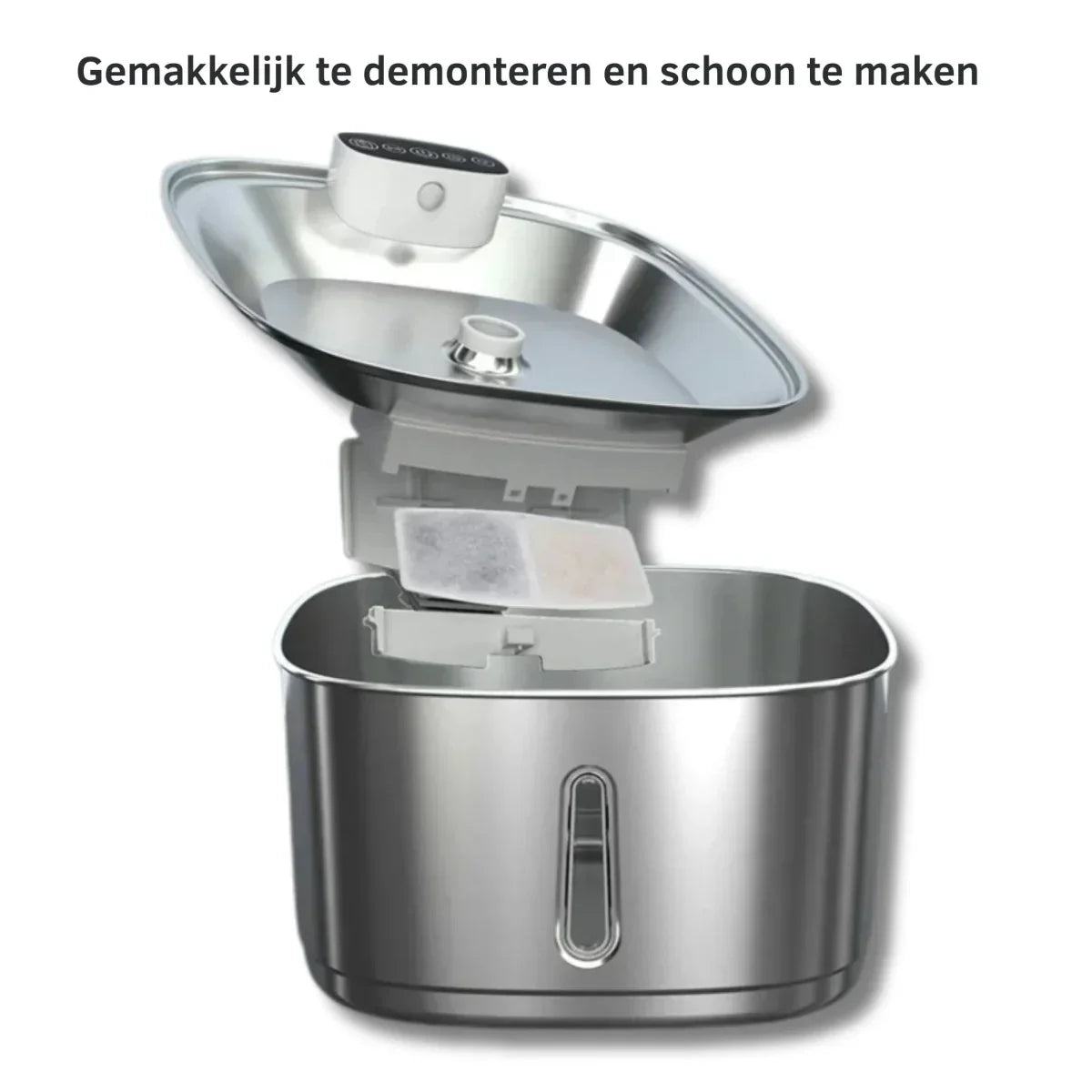 AquaViva | Smarte Trinkbrunnen für Katzen und Hunde – 3,2L Edelstahl mit Filter