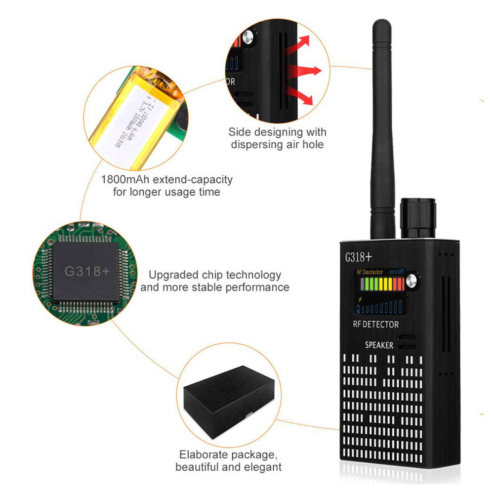 Intelligenter Spionagesignal-Detektor mit umfassender Abdeckung