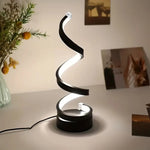 Elegante Spiral-LED-Tischlampe – Touch-Dimmfunktion