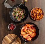 Hand-Forged Cast Iron Pan - Lightweight, Non-Toxic & Durable