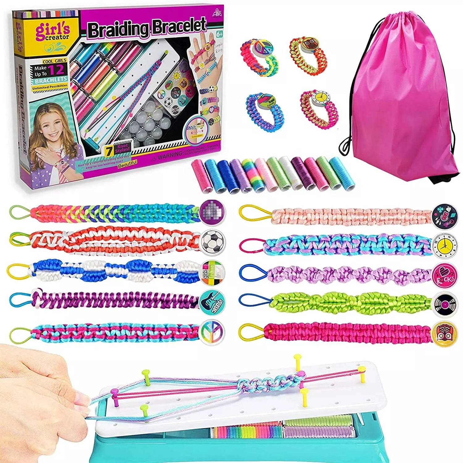 Set für kreative DIY-Freundschaftsbänder