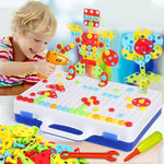 Puzzle-Spielzeug mit Schrauben für kreative Kinder