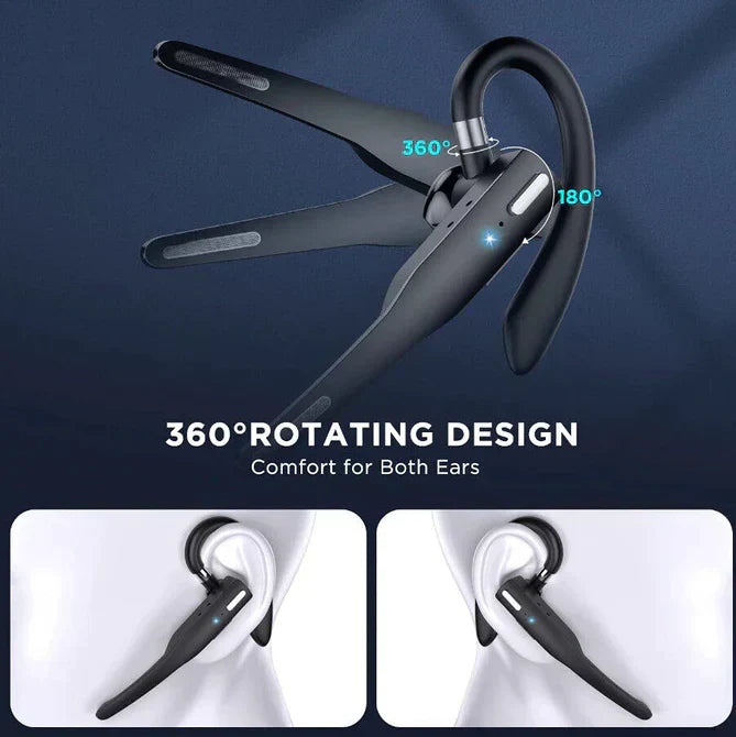 Kabelloses Bluetooth 5.1 Headset mit Dual-Mikrofon und Geräuschunterdrückung