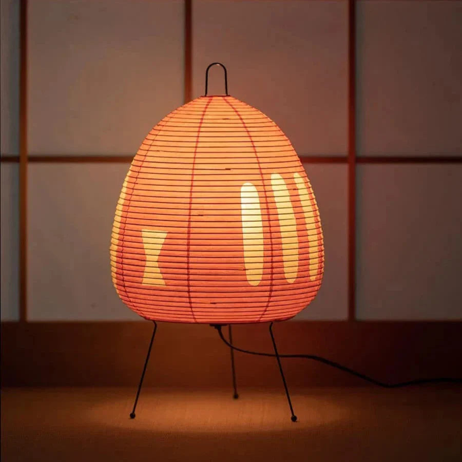 Elegante Tischleuchte im japanischen Stil aus hochwertigem Papier
