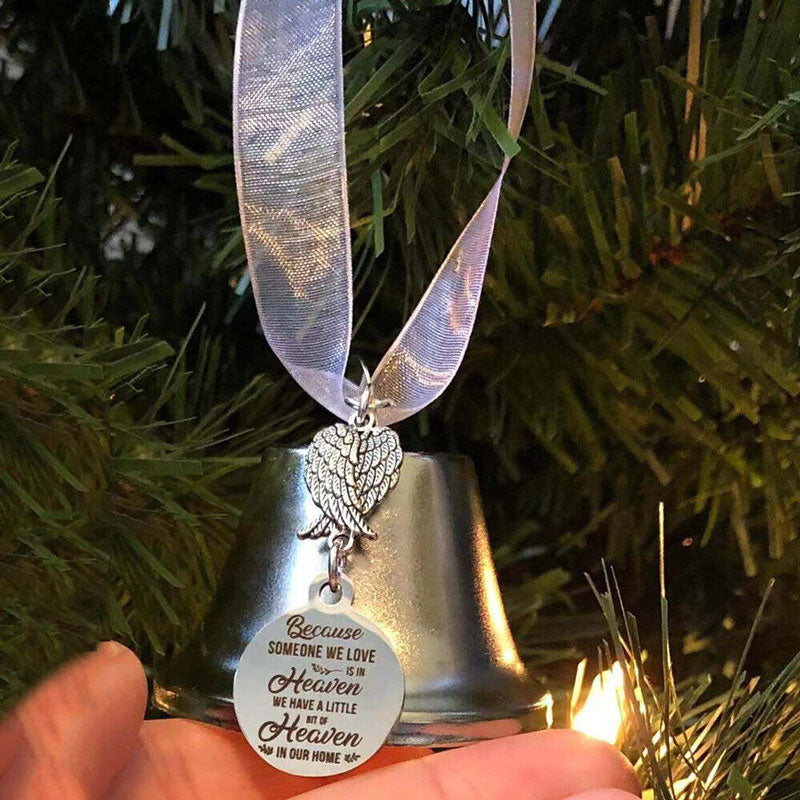 Schmuckanhänger für Weihnachtsbaum – Engel Flügel Glocken Dekoration