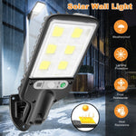 Solarbetriebene LED-Außenlampe mit Bewegungssensor