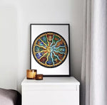 Astrologie-Puzzle mit 1000 Teilen in runder Form