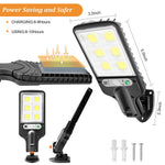 Solarbetriebene LED-Außenlampe mit Bewegungssensor