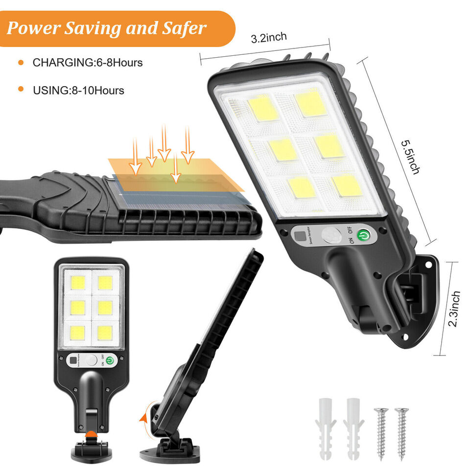 Solarbetriebene LED-Außenlampe mit Bewegungssensor