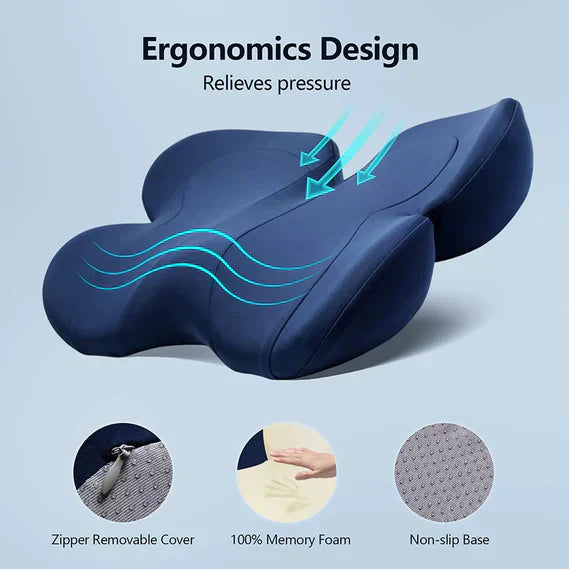 Ergonomisches Sitzkissen mit Memory-Schaum für Komfort