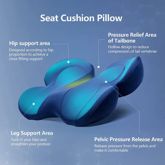 Ergonomisches Sitzkissen mit Memory-Schaum für Komfort