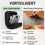 Wandmontierter Schlüsselsafe mit Zahlenschloss – Immer Sicher