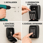 Wandmontierter Schlüsselsafe mit Zahlenschloss – Immer Sicher