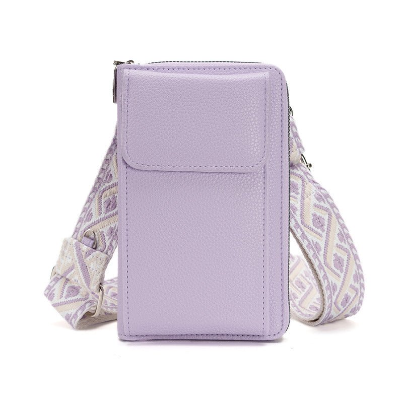 Stylish Mini Shoulder Bag for Smartphones and Money Cards