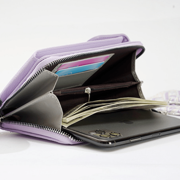 Stylish Mini Shoulder Bag for Smartphones and Money Cards