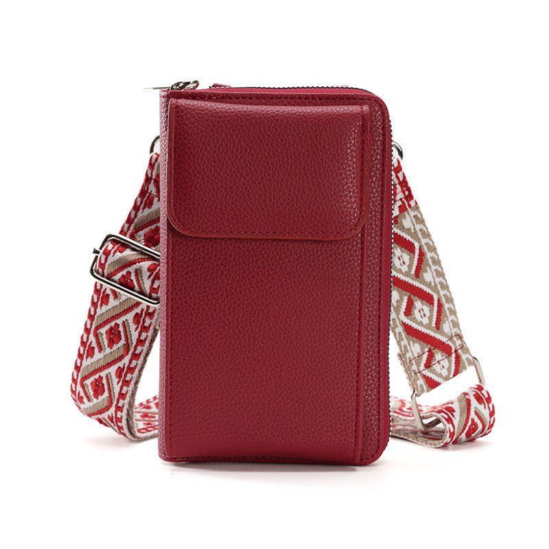 Stylish Mini Shoulder Bag for Smartphones and Money Cards