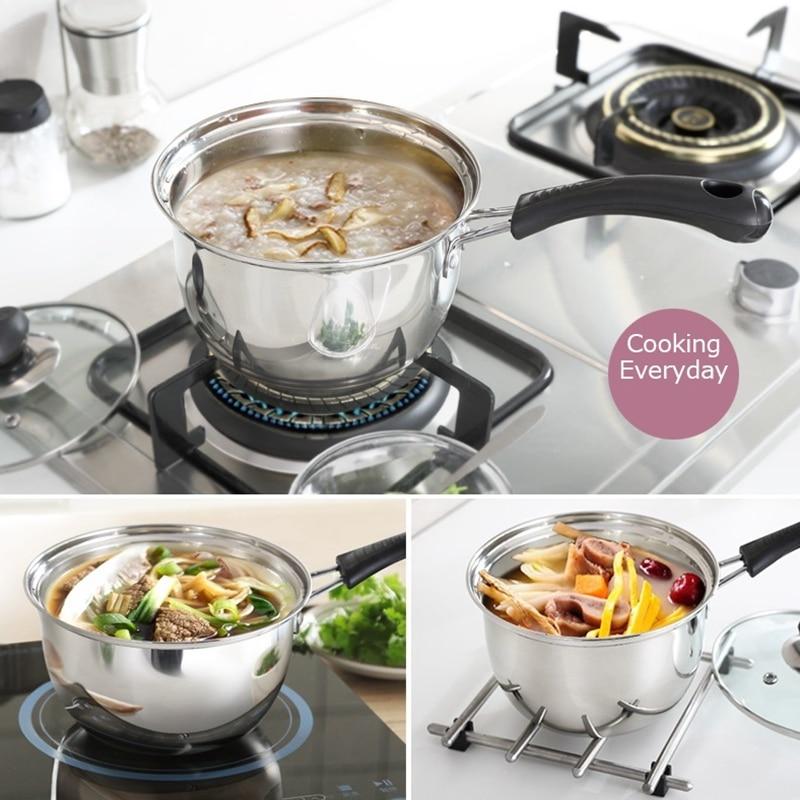 Edelstahl-Kochtopf mit Sichtdeckel für vielseitiges Kochen