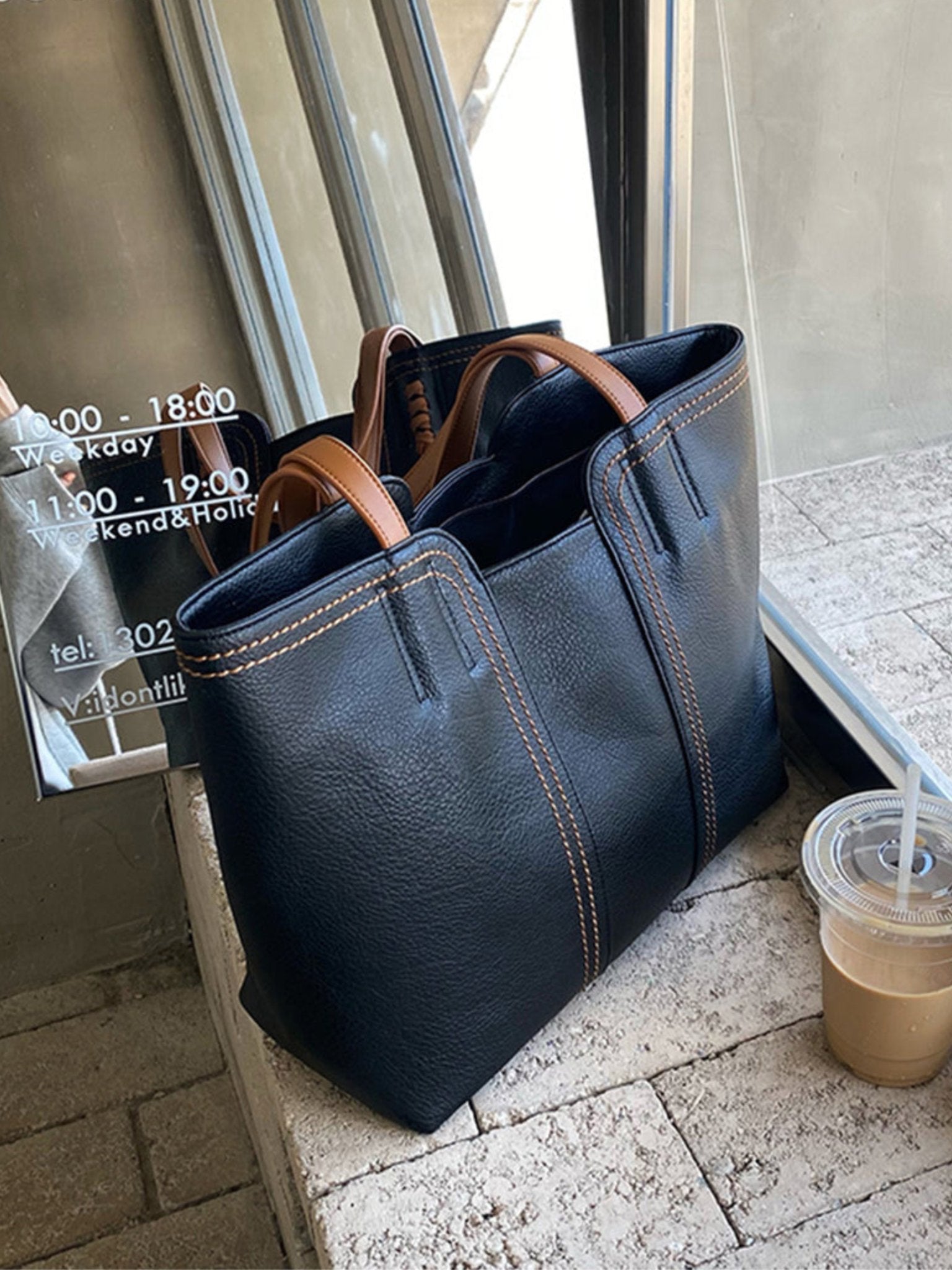 NaturaStyle - Elegant Shoulder Bag in Vintage Look