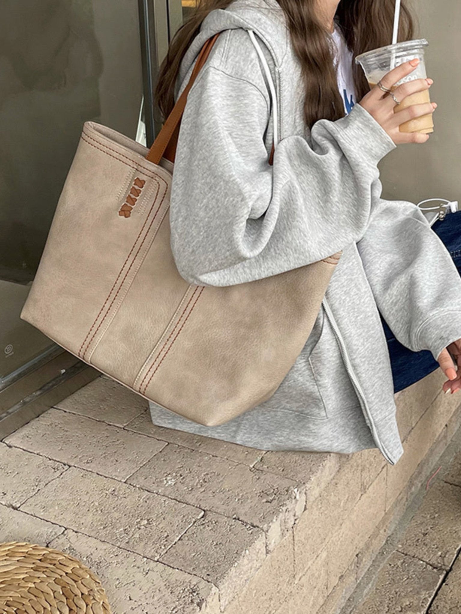 NaturaStyle - Elegant Shoulder Bag in Vintage Look