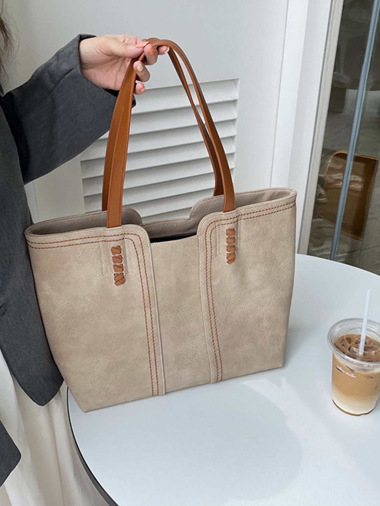 NaturaStyle - Elegant Shoulder Bag in Vintage Look