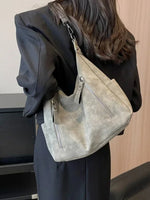 Elegant shoulder bag made of high-quality suede for modern women