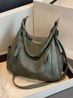 Elegant shoulder bag made of high-quality suede for modern women
