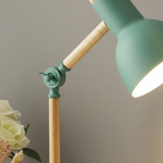Modern Desk Lamp with Wood and Metal Design for Home Lighting
