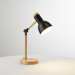 Modern Desk Lamp with Wood and Metal Design for Home Lighting