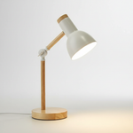 Modern Desk Lamp with Wood and Metal Design for Home Lighting