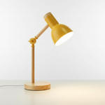Modern Desk Lamp with Wood and Metal Design for Home Lighting