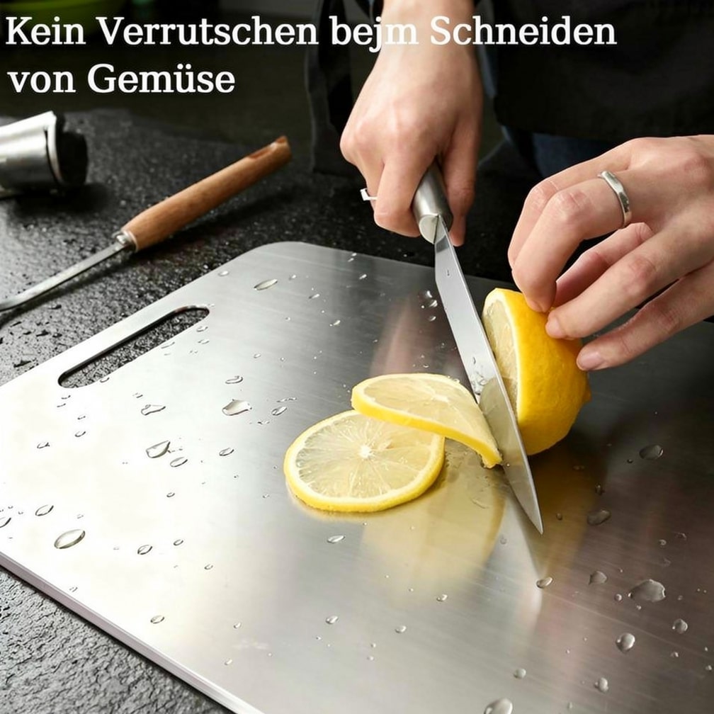 Hygienisches Edelstahl-Schneidebrett für deine Küche