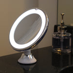 Beleuchteter Schminkspiegel mit 10-facher Vergrößerung