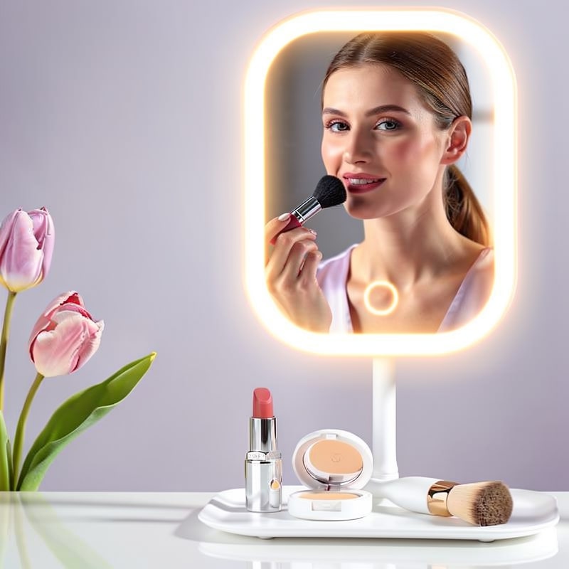LED Schminkspiegel mit Licht für perfektes Make-up