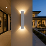 Elegante LED Außenwandlampe – Architektonisches Lichtdesign, Wetterfest