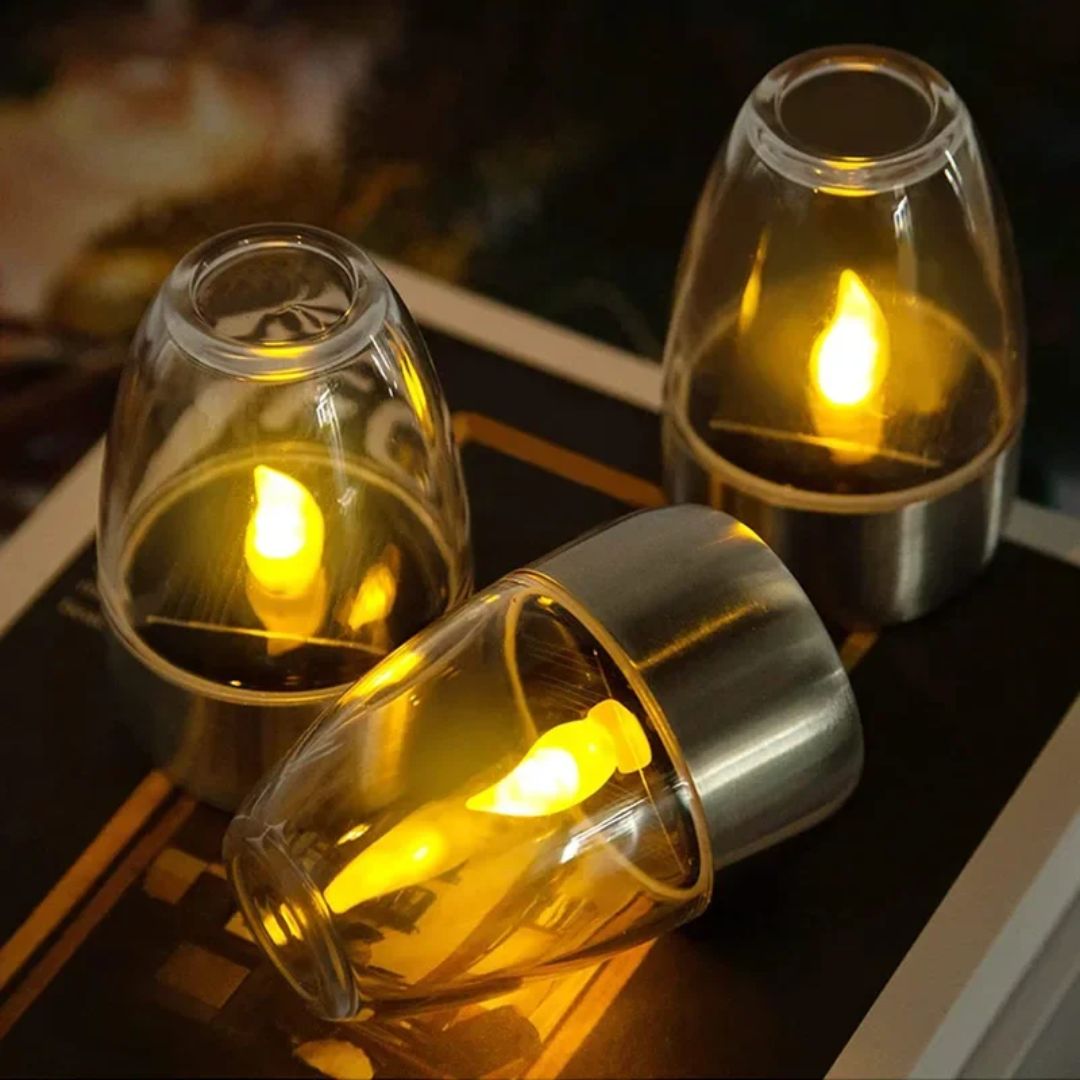 Lumosol Solar LED Candlelight for the Garden – Weatherproof Lighting (Set of 3)